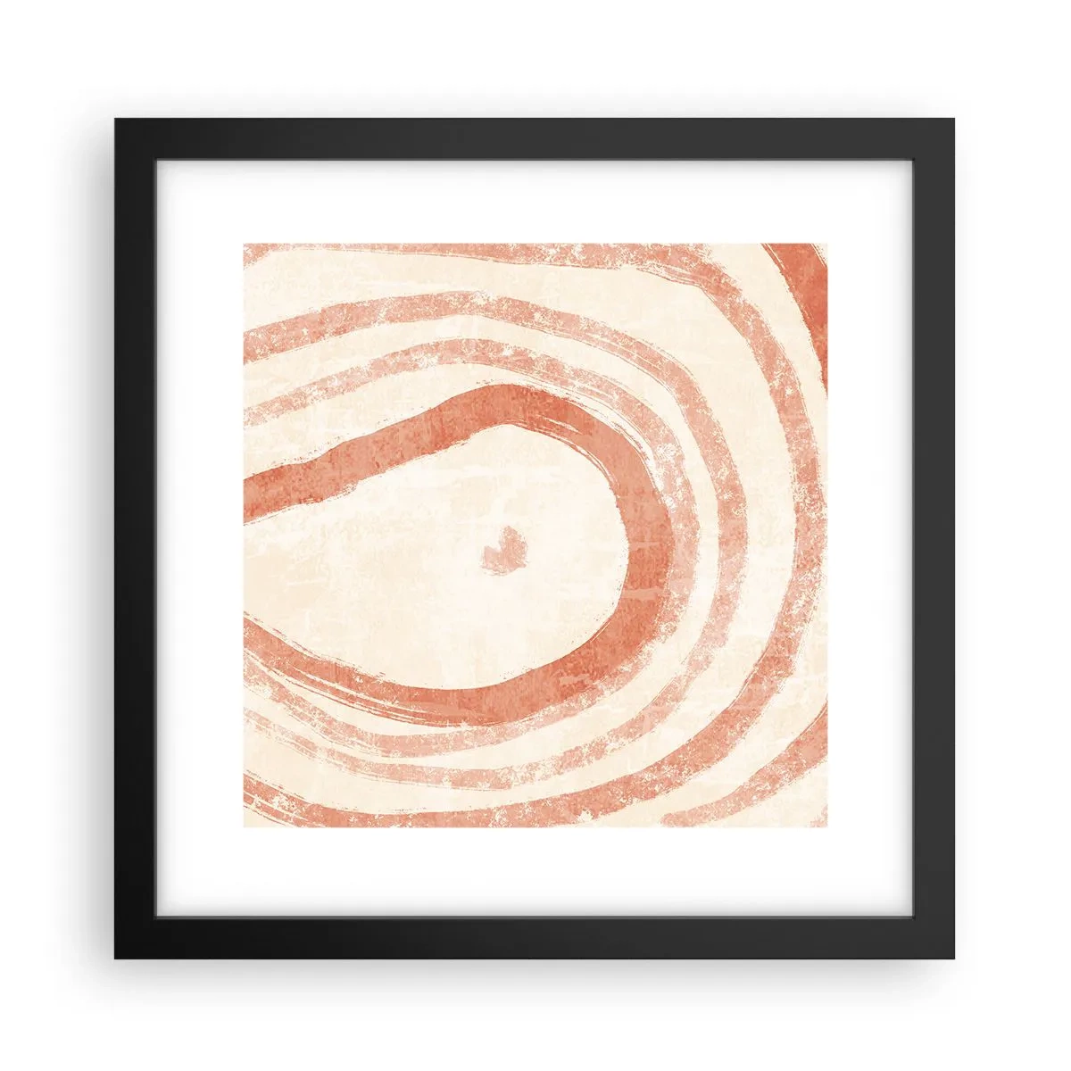 Poszter fehér keretben - Korallkörök - kompozíció - 30x30 cm