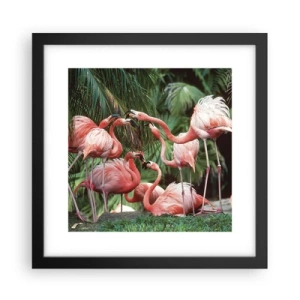 Poszter fehér keretben - Délutáni pletyka - 30x30 cm