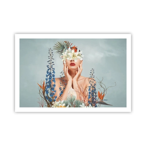 Poszter - Virág-nő - 91x61 cm