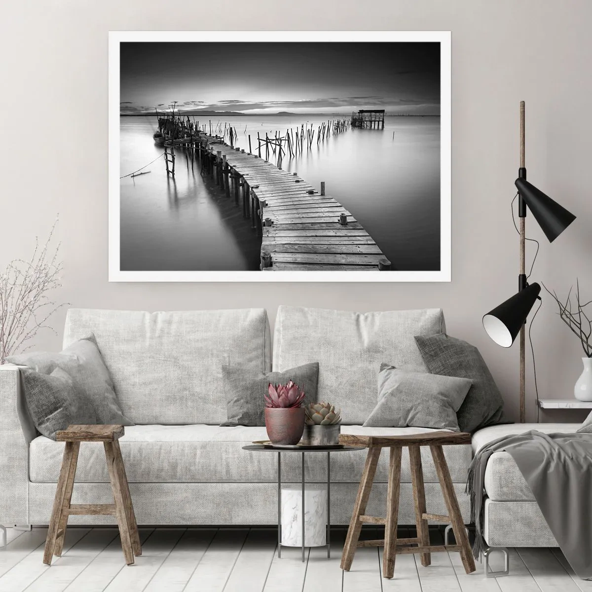 Poszter - Egy elfeledett part békéje - 91x61 cm