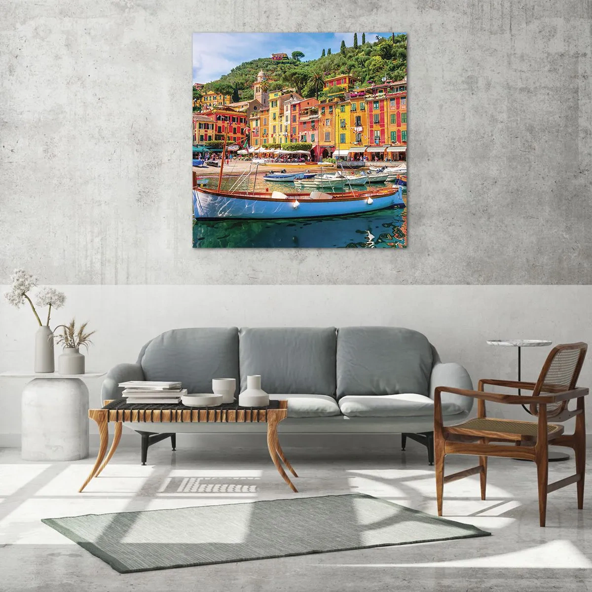 Üveg kép - Olasz délelőtt - 30x30 cm