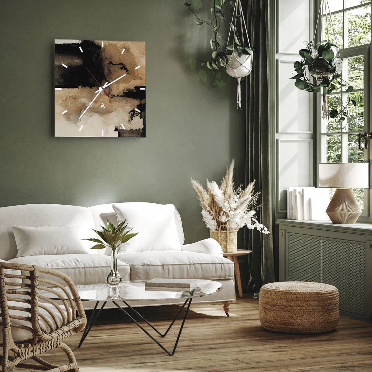 Falióra, Óra - Egy érdekes absztrakció - 40x40 cm