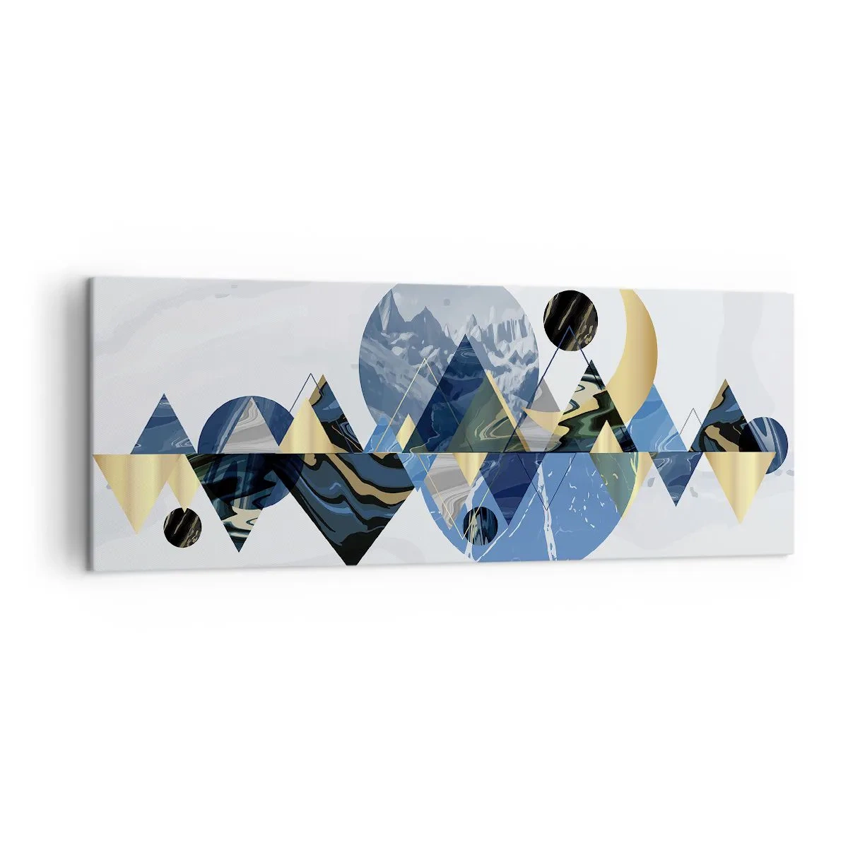 Vászonkép - Geometriai táj - 140x50 cm