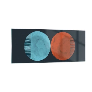 Üveg kép - Csak a geometria? - 100x40 cm