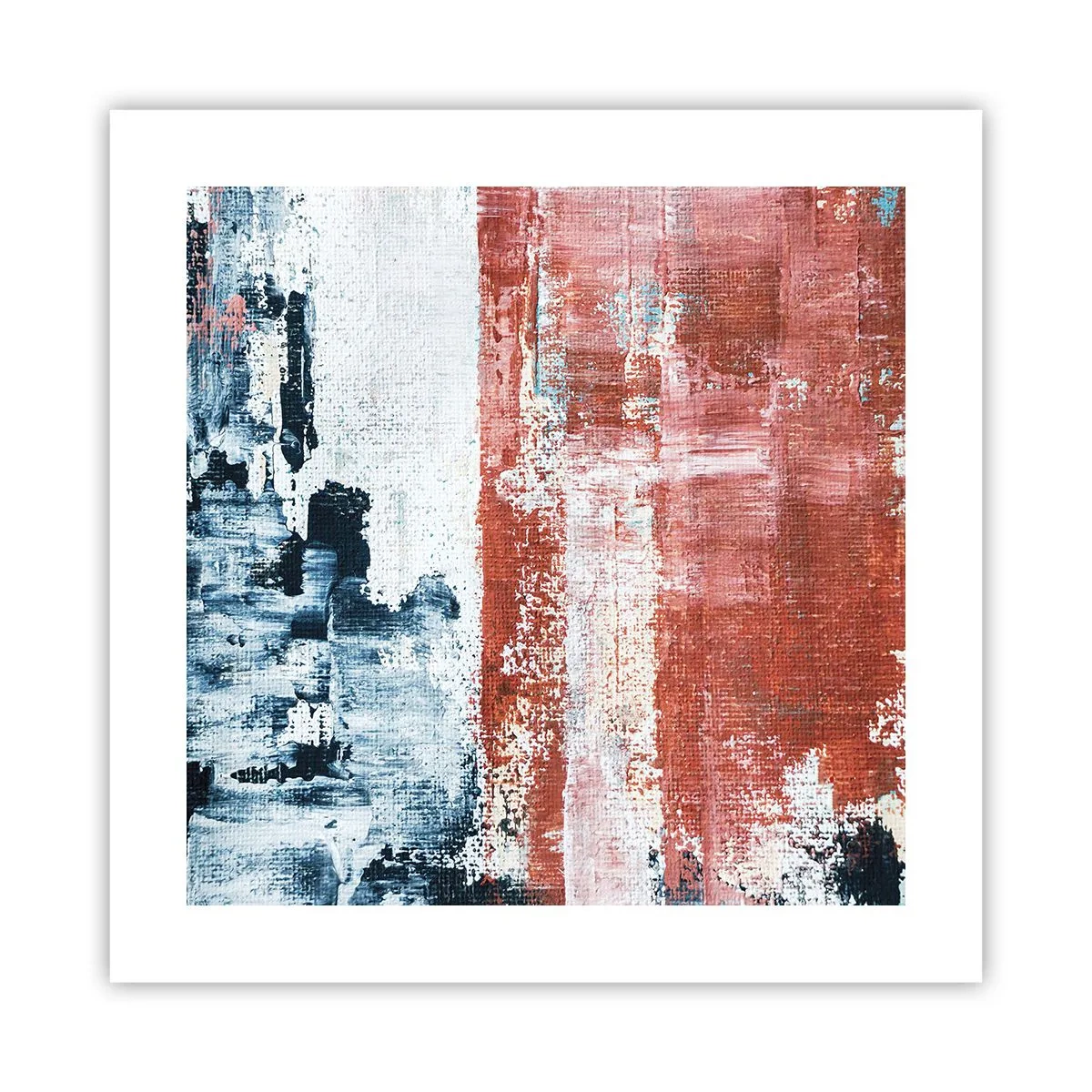 Poszter - Fele-fele absztrakt - 40x40 cm