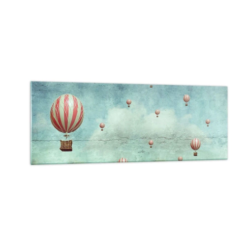 Üveg kép - Szabad az élet nyüzsgésétől - 140x50 cm