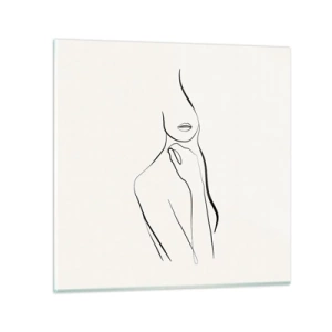 Üveg kép - A melankólia hulláma - 40x40 cm