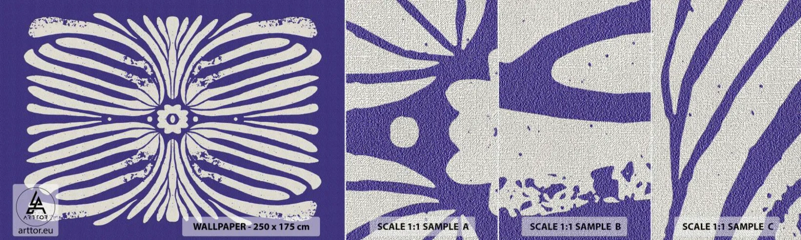 Fotótapéta Minta Premium Canvas - Etnikai inspirációk - Boho, Növénytani, Darab - 100x30 cm