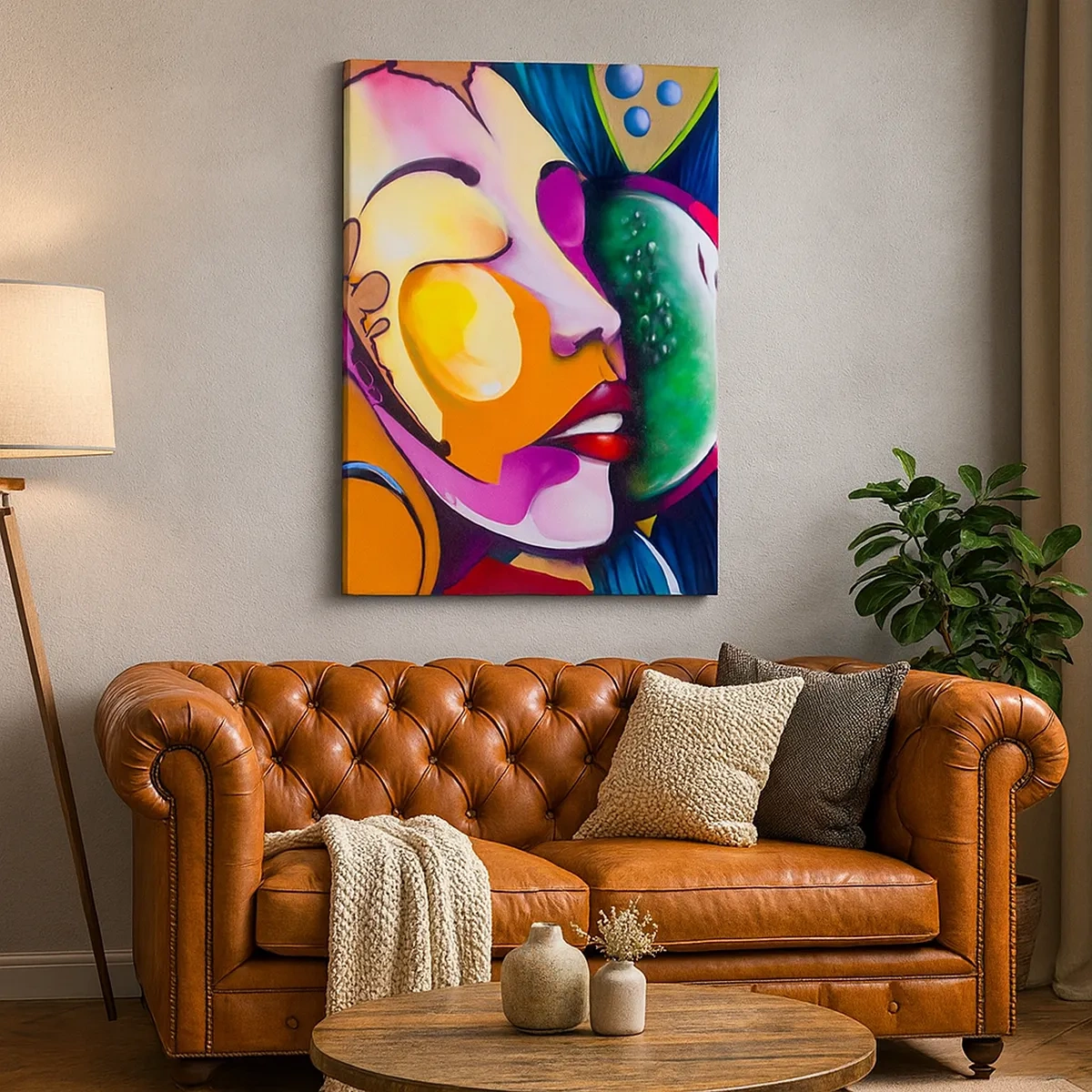 Vászonkép - Megérinteni színnel - 50x70 cm