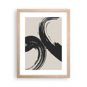 Poszter világos tölgy keretben - Söprő és körkörös - 30x40 cm