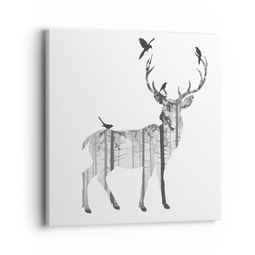 Vászonkép - Erdei jó szellem - 40x40 cm