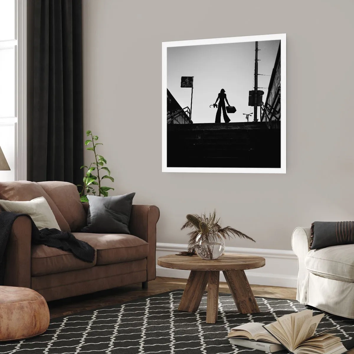 Poszter - Városi vándorlás - 40x40 cm