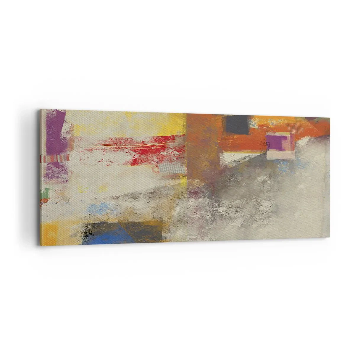 Vászonkép - Színgeometria - 100x40 cm