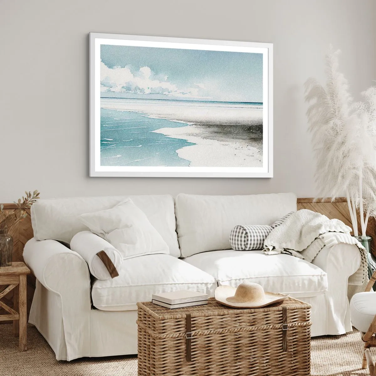 Poszter fekete keretben - Szelíd dagály - 70x50 cm