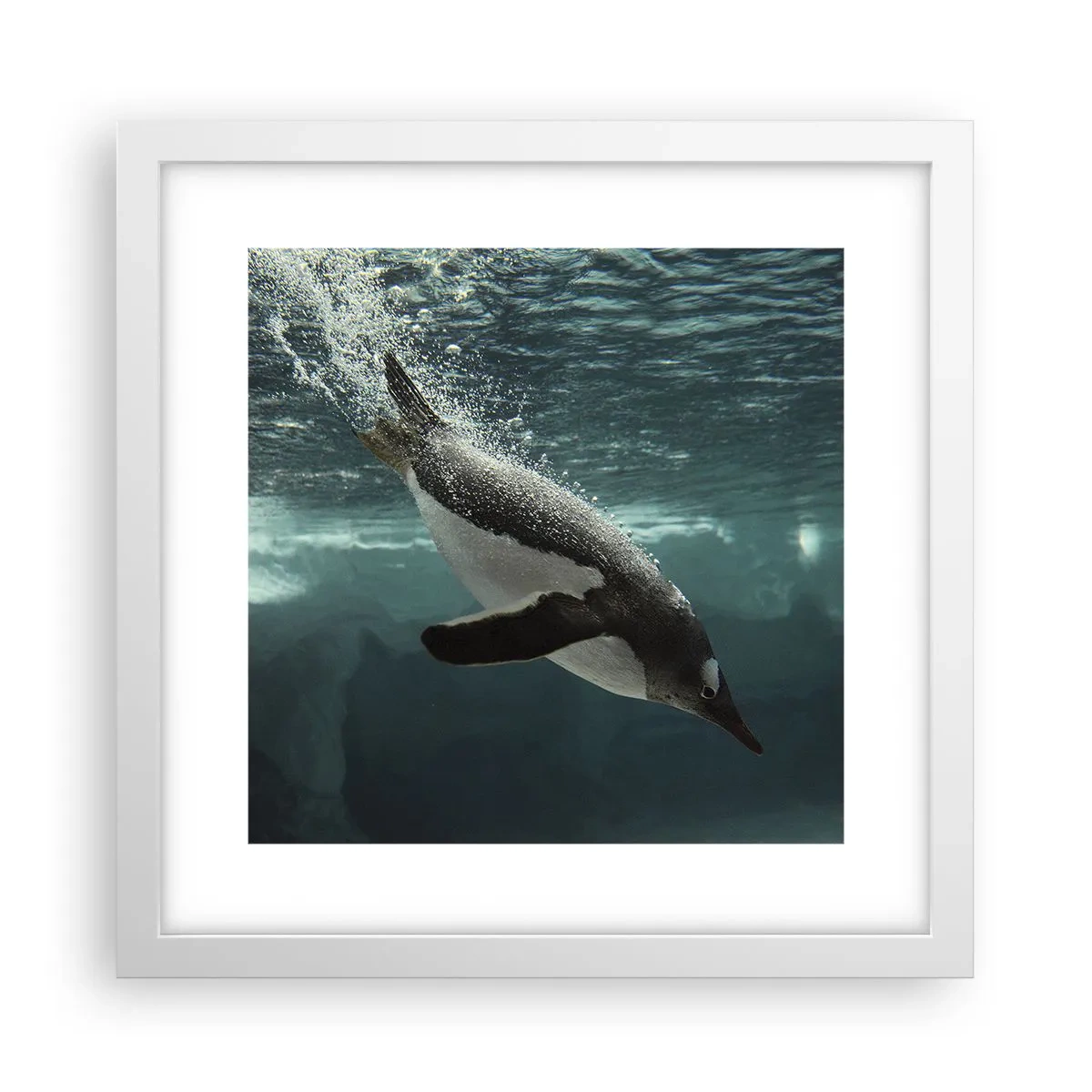 Poszter fekete keretben - Üdv a világomban - 30x30 cm