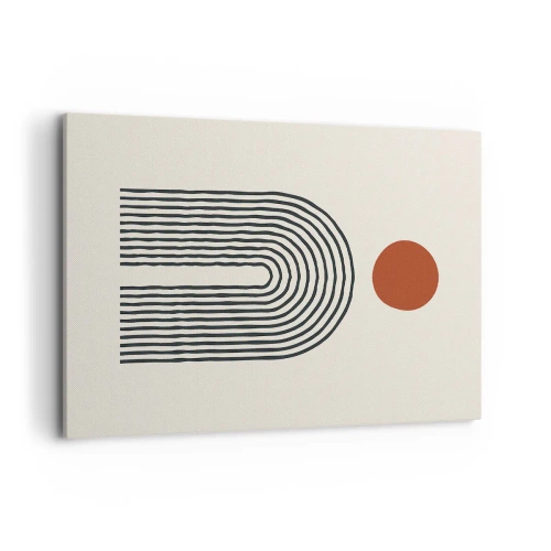 Vászonkép - Formák és színek vonzalma - 100x70 cm