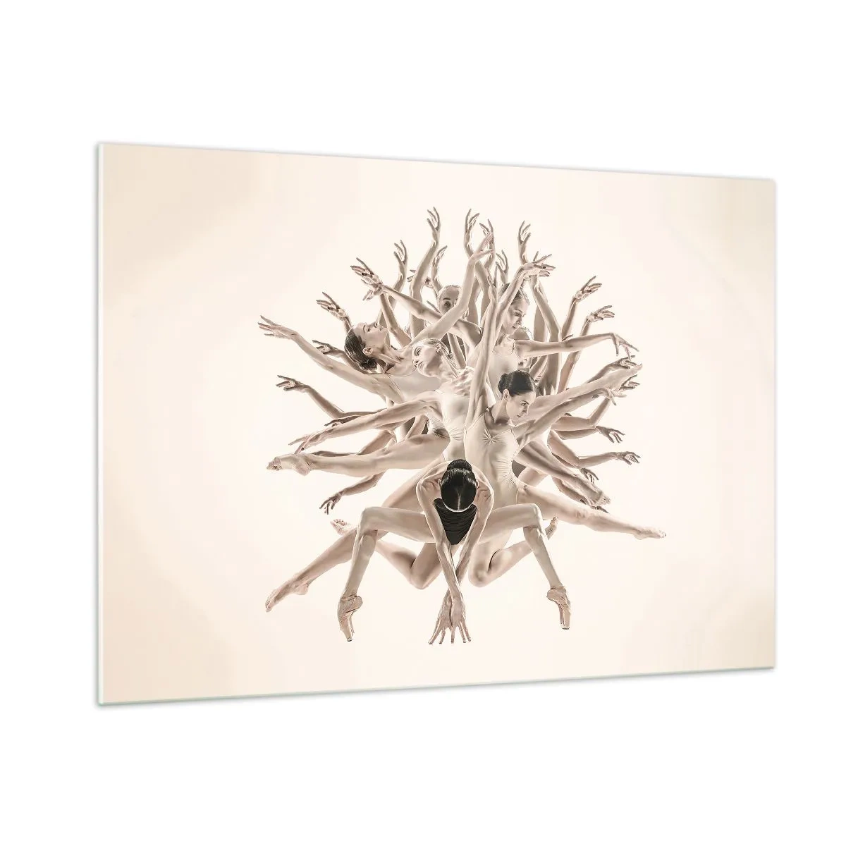 Üveg kép - Virágzás a táncban - 100x70 cm