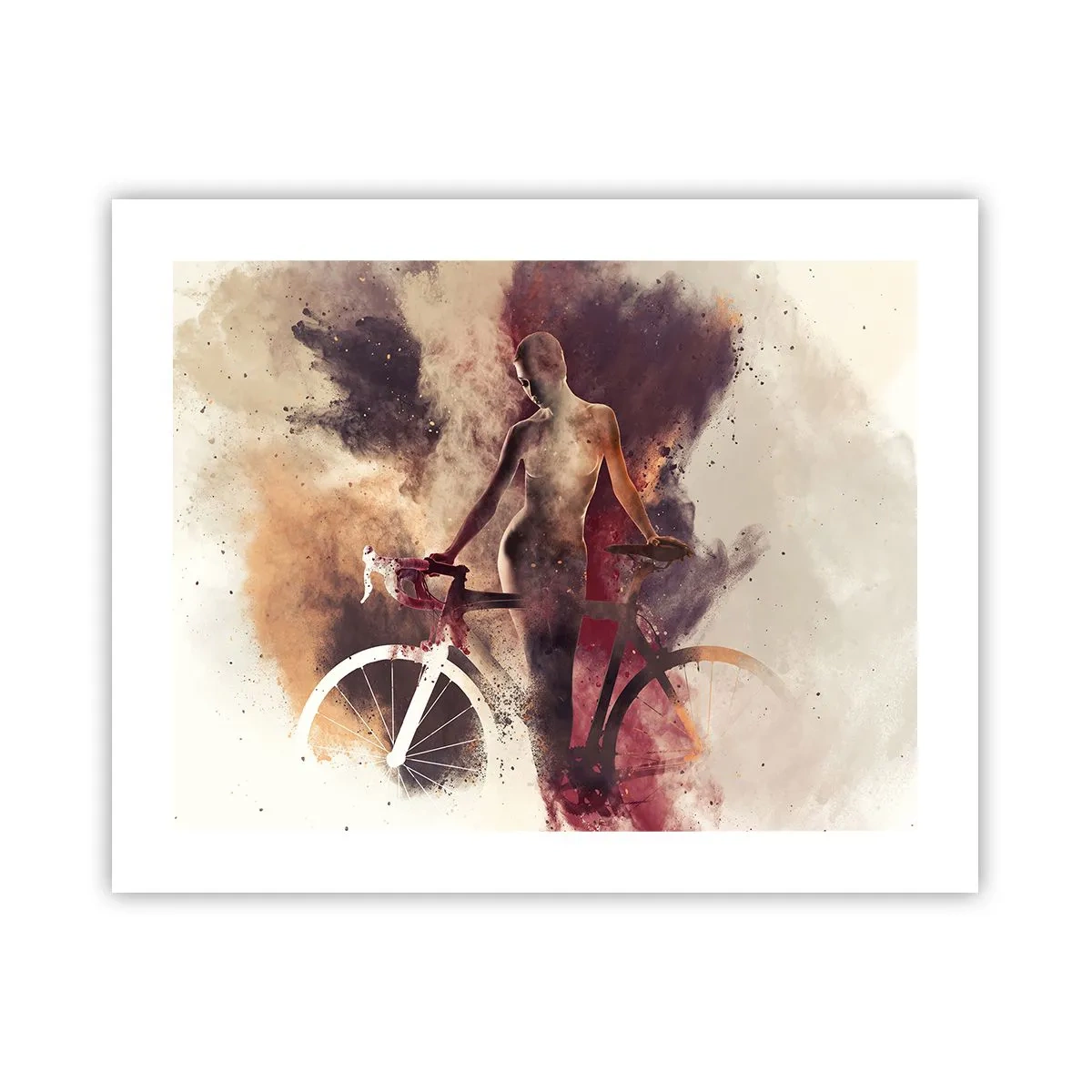 Poszter - Márvány formájú kerékpáros lélek - 50x40 cm