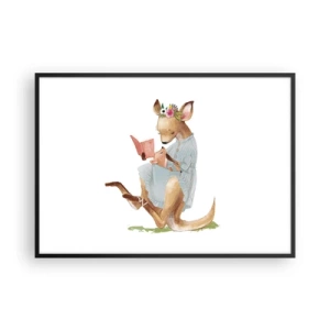 Poszter fehér keretben - Olvass nekem anya - 100x70 cm