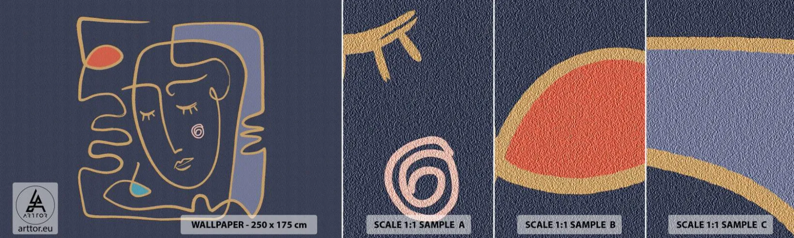 Fotótapéta Minta Standard Eco - Álmodozásban - portré, Arc, Darab - 100x30 cm