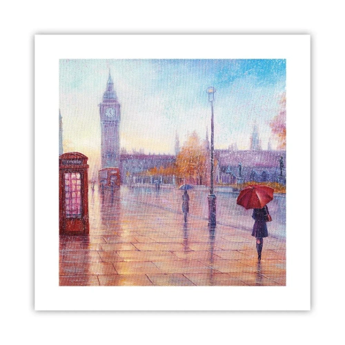 Poszter -  Őszi nap Londonban - 40x40 cm