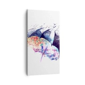 Vászonkép - Sétálj az esőben - 55x100 cm