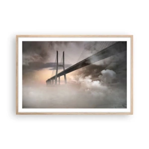 Poszter világos tölgy keretben - A nem létező folyó mentén - 91x61 cm