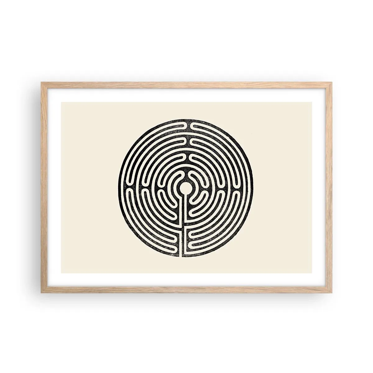Poszter világos tölgy keretben - Titokzatos rend - 70x50 cm