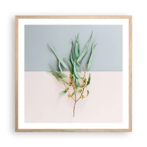 Poszter világos tölgy keretben - Pasztell finomság - 60x60 cm