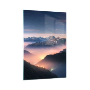 Üveg kép - Fény a völgyekben - 70x100 cm