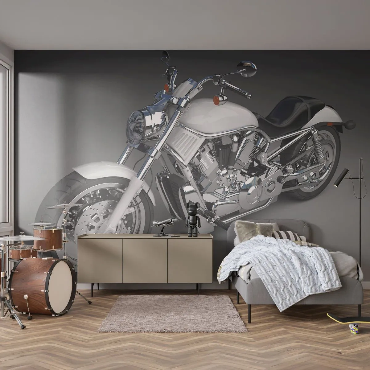 Egyedi tapéta Standard Eco - Térdre kényszerít - Autóipari, Motorkerékpár, Utazások