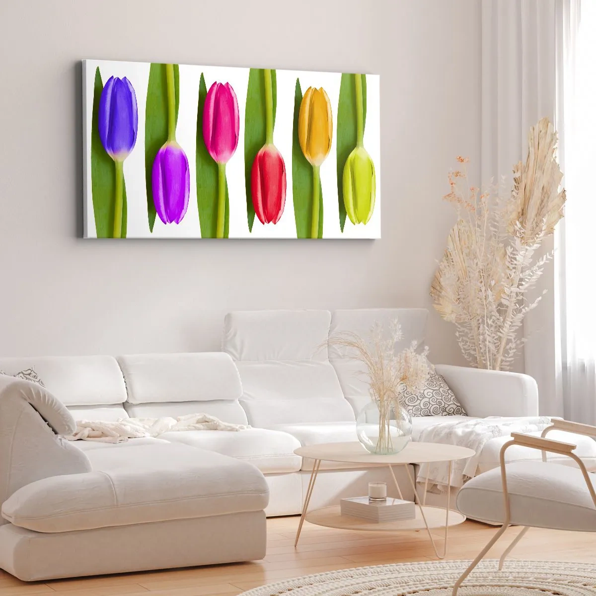 Vászonkép - Szivárvány kompozíció - 120x50 cm