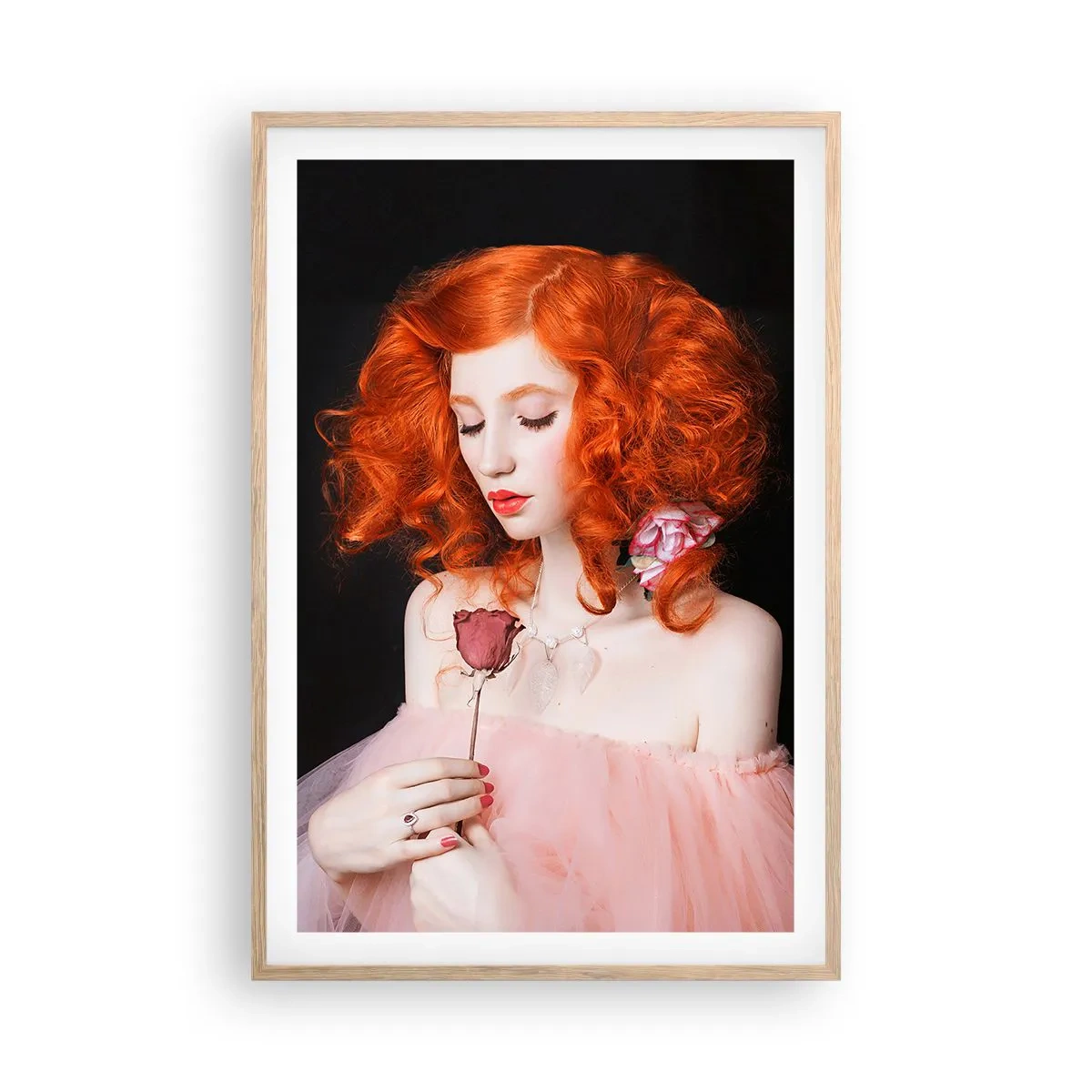 Poszter világos tölgy keretben - Barokk stílusban - 61x91 cm