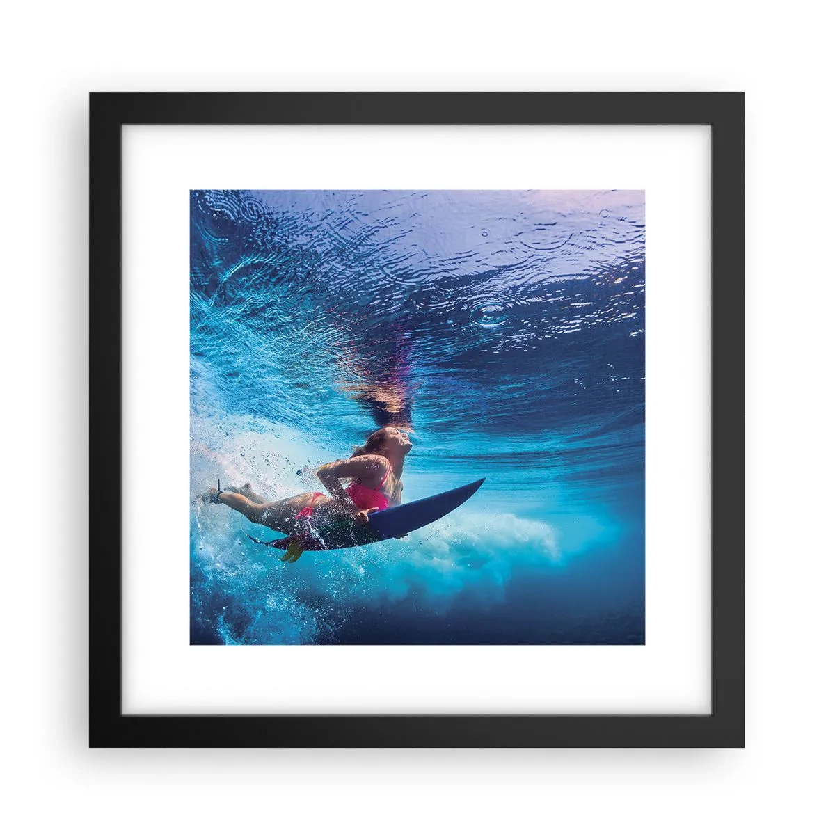 Poszter fehér keretben - Az öröm mélysége - 30x30 cm