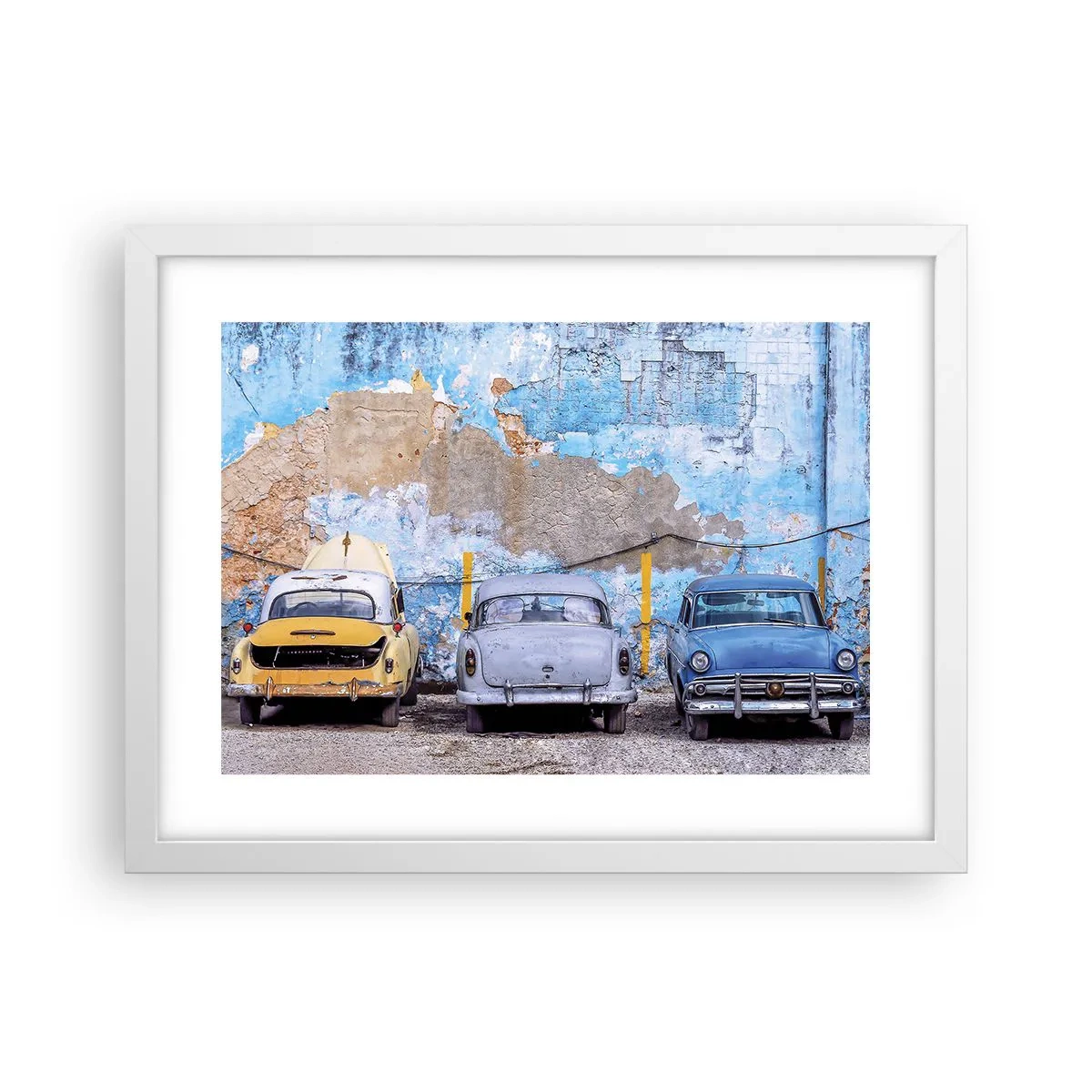 Poszter fekete keretben - Veteránok találkozása - 40x30 cm