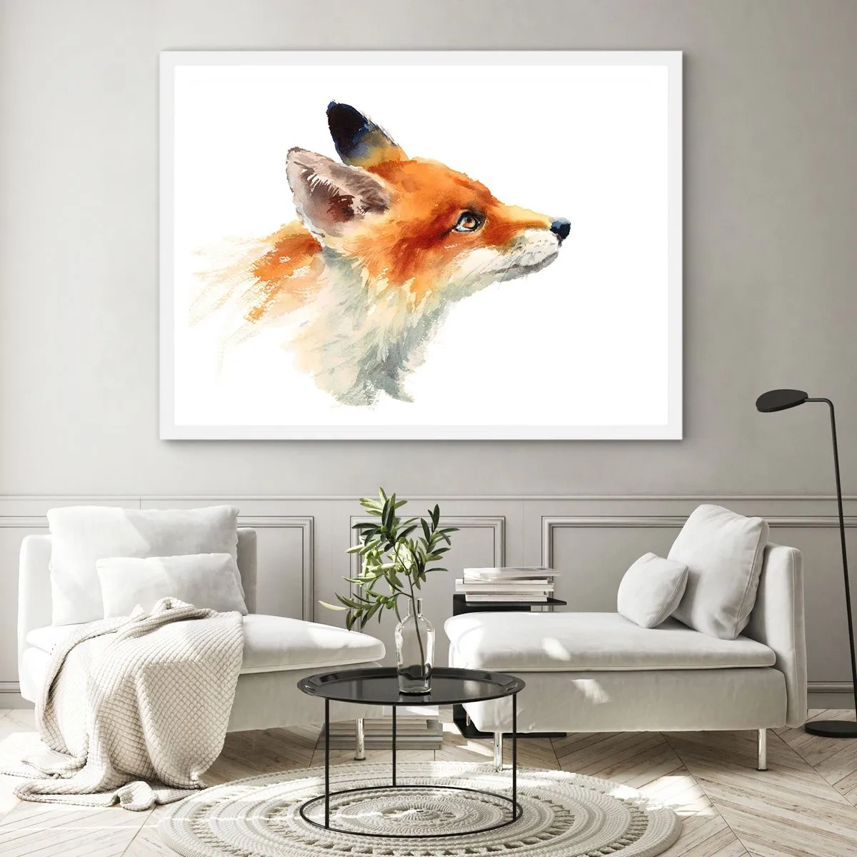 Poszter fekete keretben - Óvatosság az első - 100x70 cm