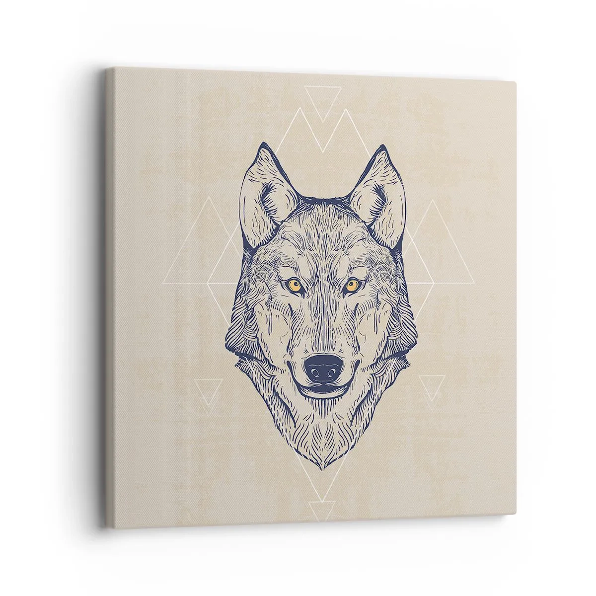 Vászonkép - Átható tekintetű alfa - 30x30 cm