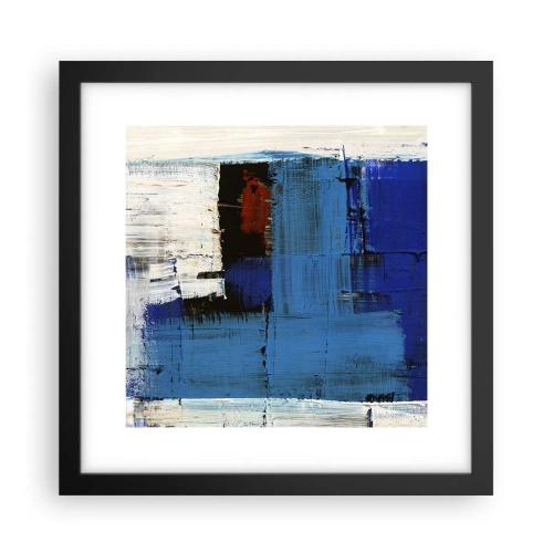 Poszter fehér keretben - A kék titka - 30x30 cm