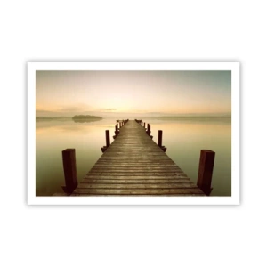 Poszter - Hajnal előtt, hajnal, fény - 91x61 cm