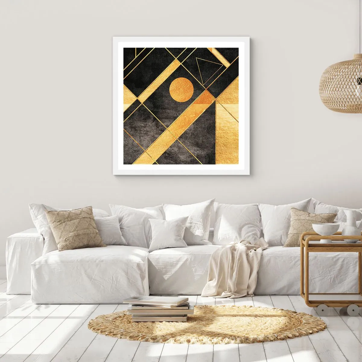 Poszter fekete keretben - A sivatag napja - 40x40 cm