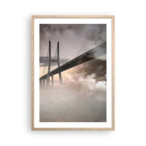 Poszter világos tölgy keretben - A nem létező folyó mentén - 50x70 cm