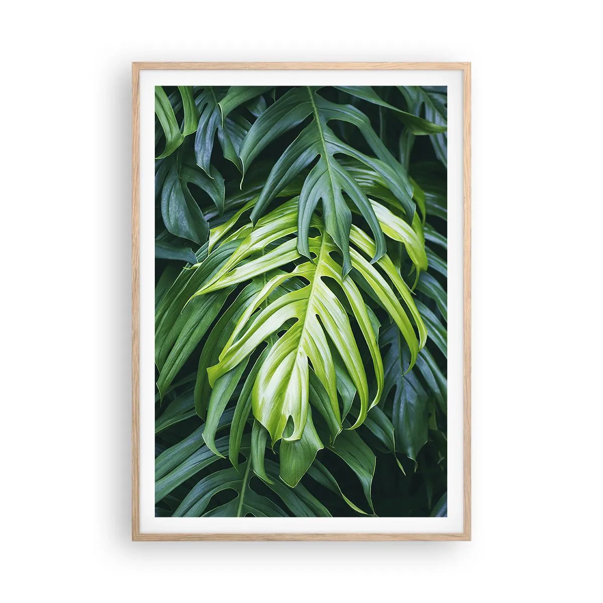 Poszter világos tölgy keretben - Merüljön el a frissességben - 70x100 cm
