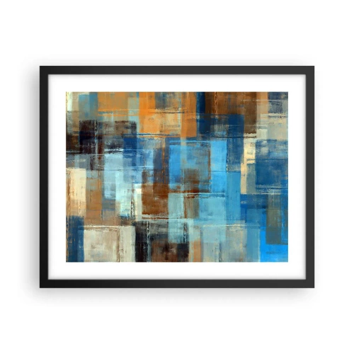 Poszter fehér keretben - A kék fátyolon keresztül - 50x40 cm