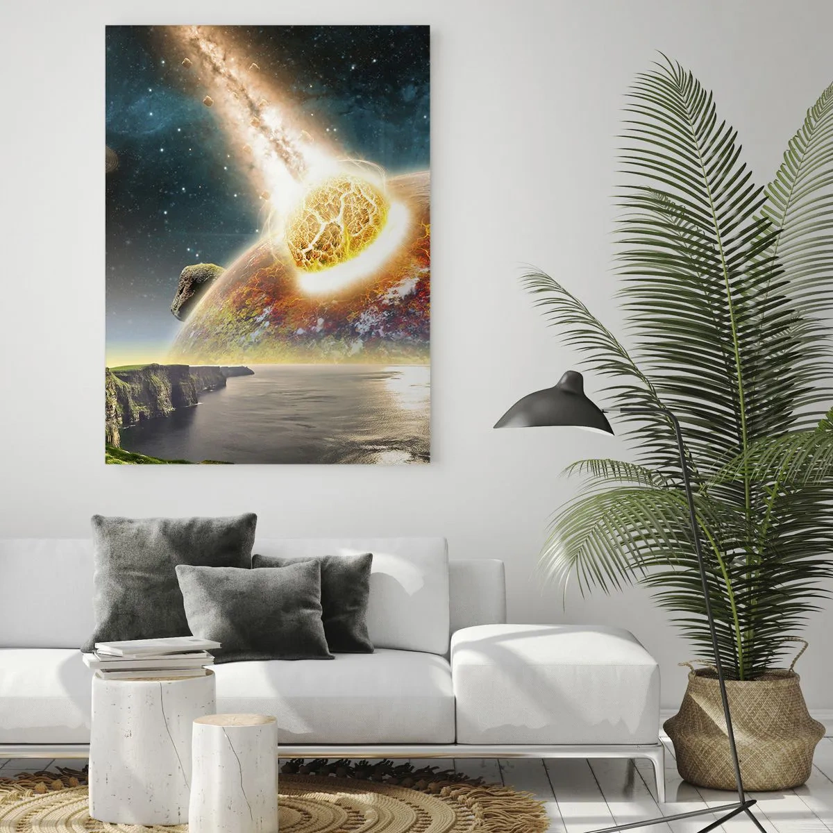 Üveg kép - Kozmikus dráma - 70x100 cm