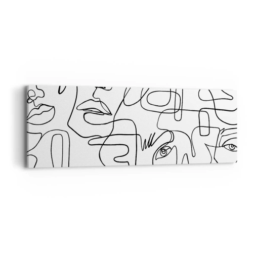 Vászonkép - Összegabalyodott érzelmekben - 90x30 cm