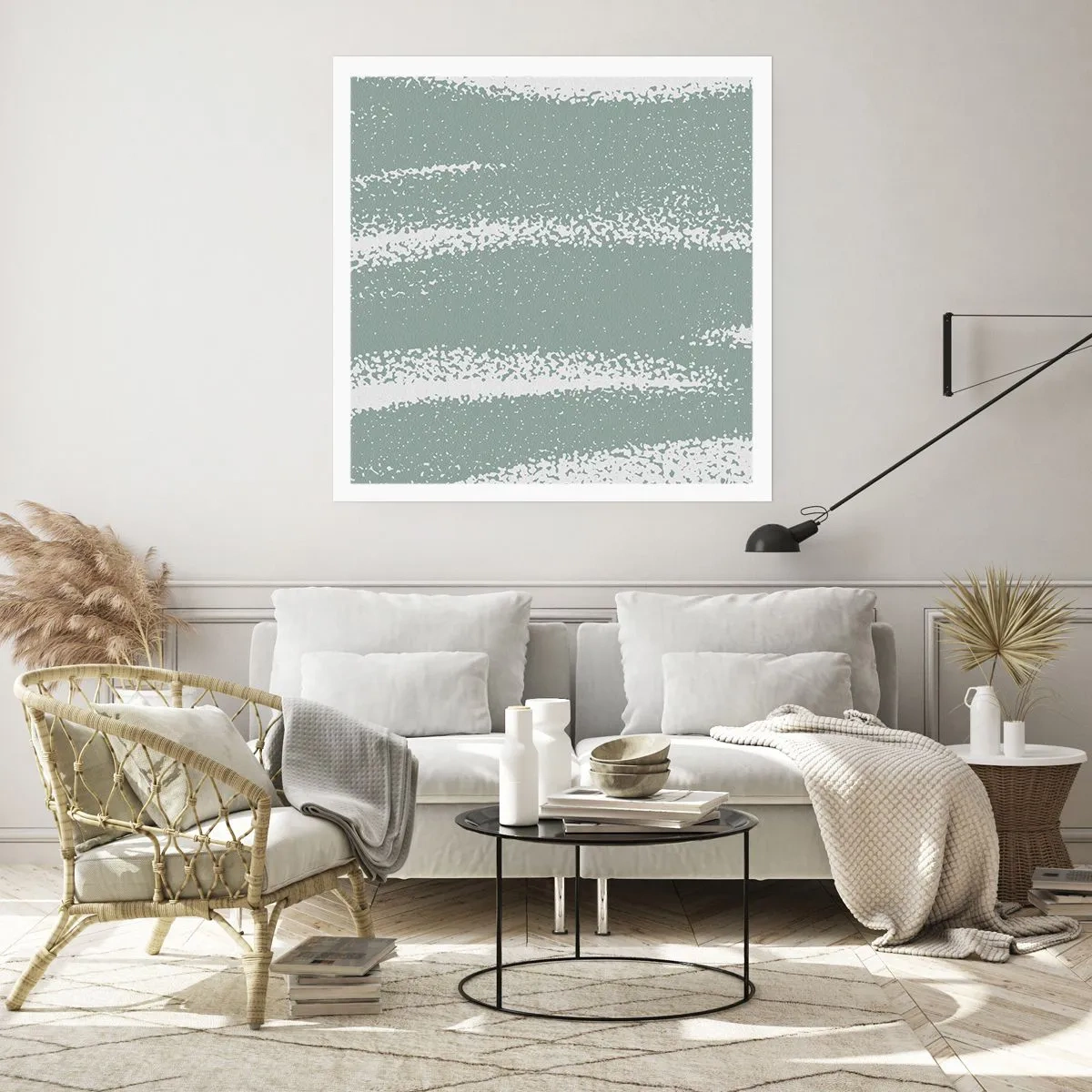 Poszter - Absztrakció téli hangulatban - 60x60 cm