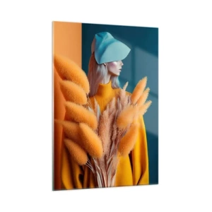 Üveg kép - Bolyhos portré - 50x70 cm