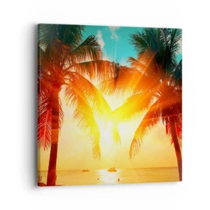 Vászonkép - Egzotikus pár - 40x40 cm