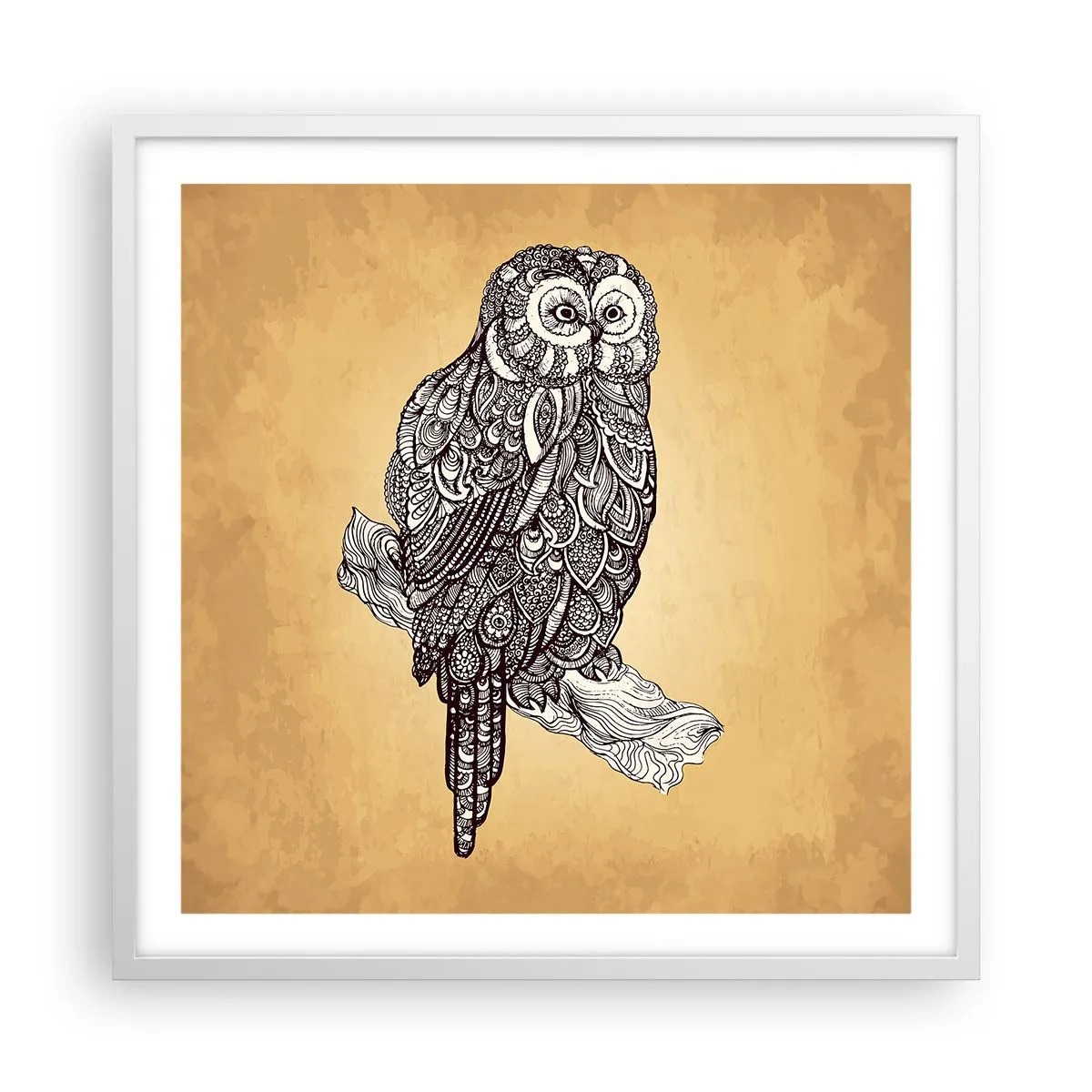 Poszter fekete keretben - A bölcsesség bonyolult díszei - 60x60 cm