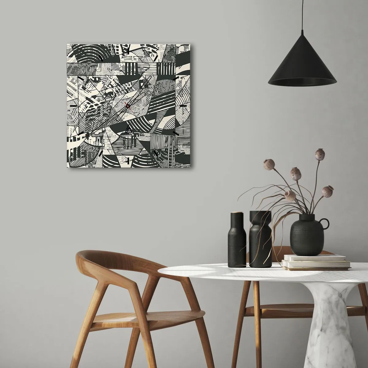 Falióra, Óra - A jelenkor dinamikája - 40x40 cm